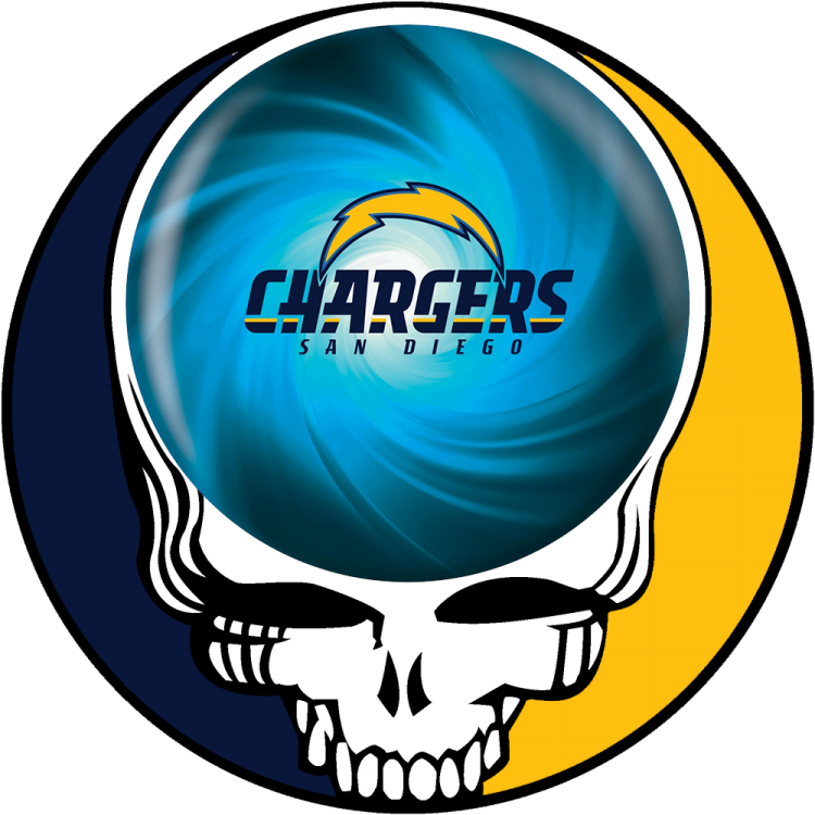 San Diego Chargers skull logo iron on transfers